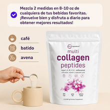 Micro Ingredients Polvo de péptidos de colágeno múltiple, 1 libra