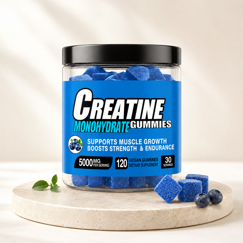 Gomitas de monohidrato de creatina para hombres y mujeres, 5000 mg