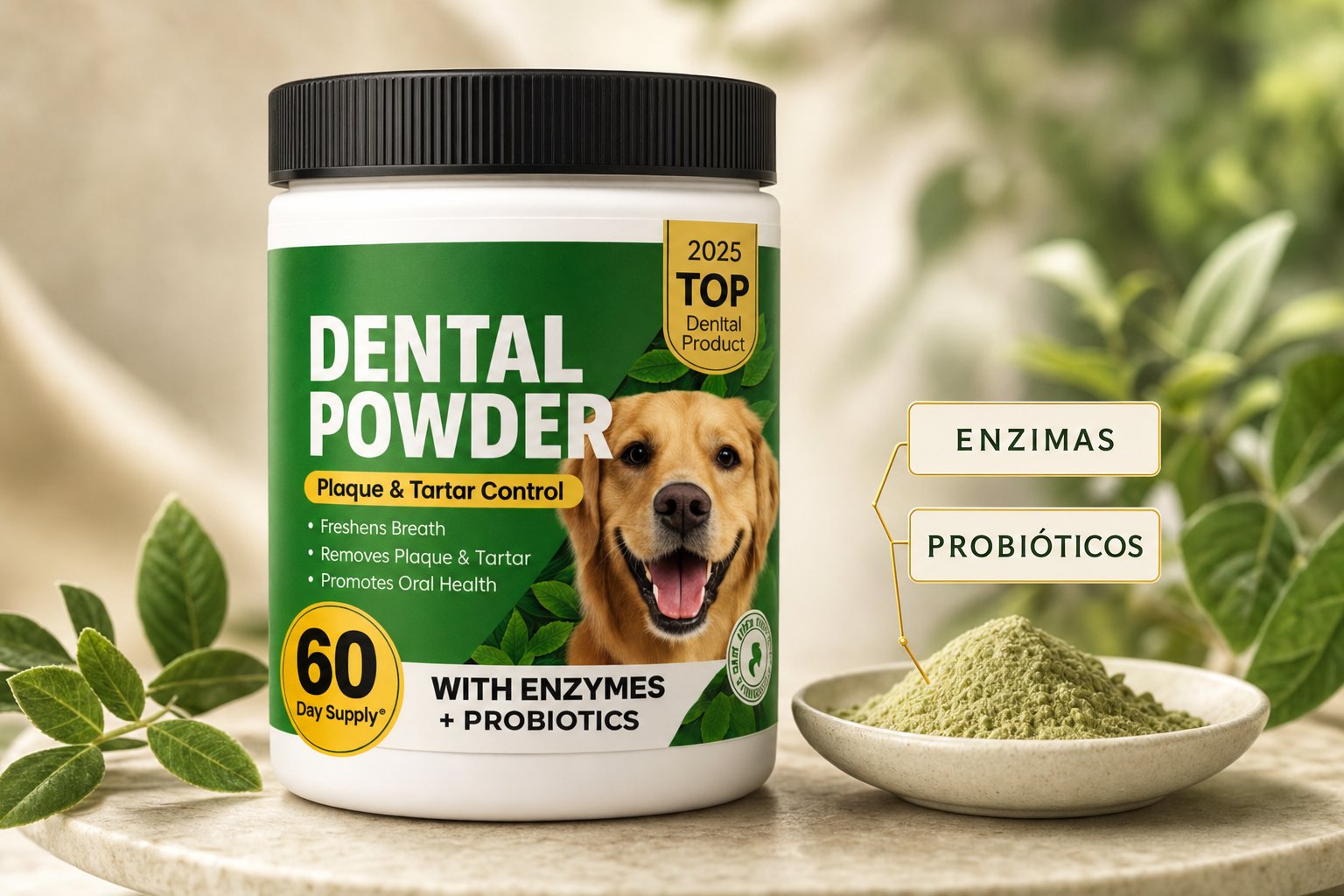 Dental Powder con enzimas y probióticos