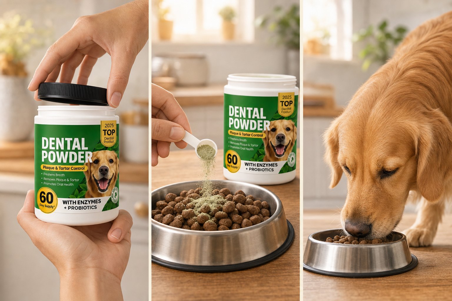 Cómo usar Dental Powder en tres pasos
